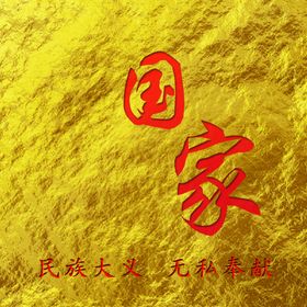 国家民族大义金箔