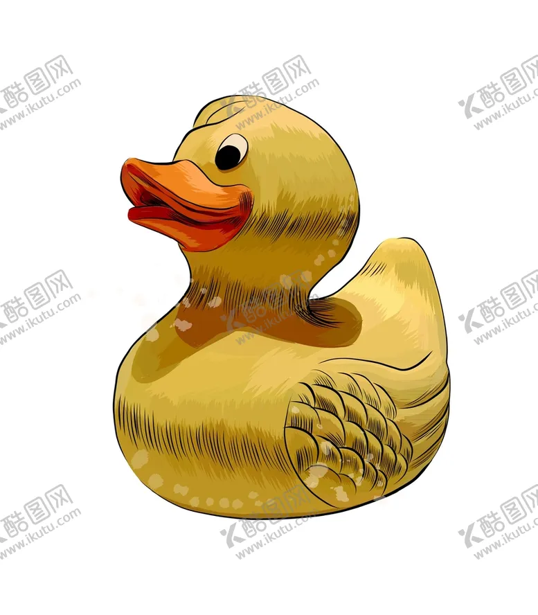 编号：13486010192021579327【酷图网】源文件下载-卡通小黄鸭