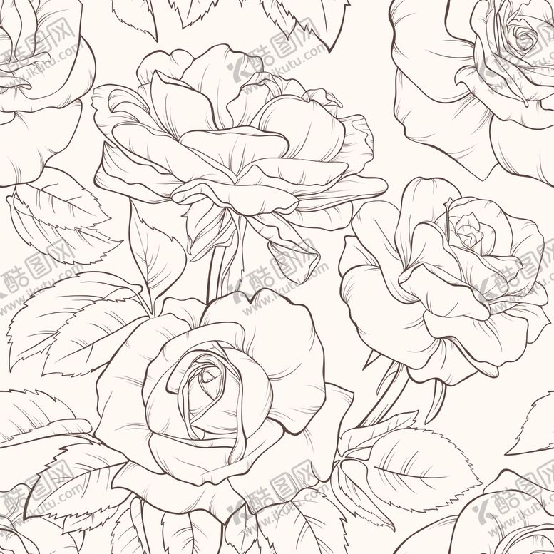 编号：19099909291403571681【酷图网】源文件下载-复古色调植物花朵底纹