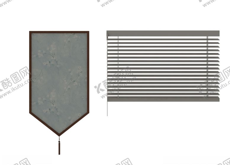 编号：17041009152318263799【酷图网】源文件下载-百叶窗格栅3d模型