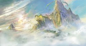 大气仙侠魔幻场景插画
