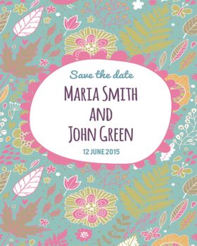 北欧创意森系花纹图案