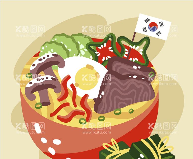 编号：74350909160356158217【酷图网】源文件下载-食物插画 寿司日式餐饮