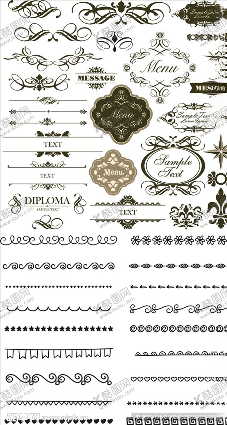 编号：54081710132358298617【酷图网】源文件下载-欧式花边花纹