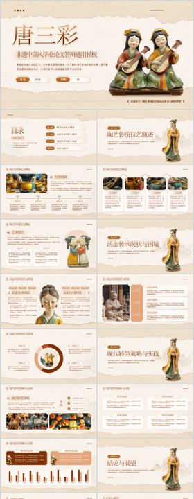 中国风非遗毕业论文答辩PPT