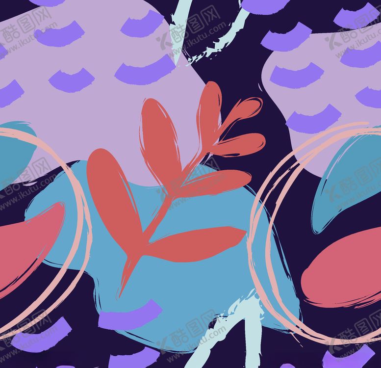 编号：56657509140649234175【酷图网】源文件下载-水彩手绘无缝背景