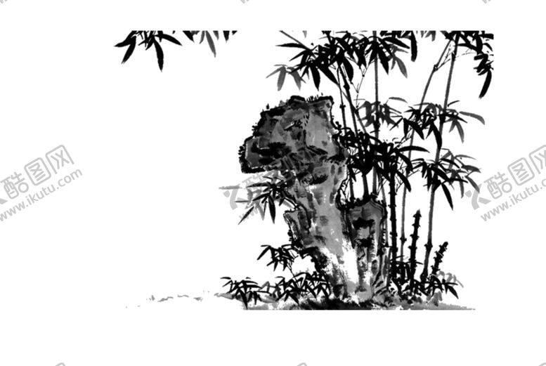 编号：96650207060706178373【酷图网】源文件下载-水墨竹子