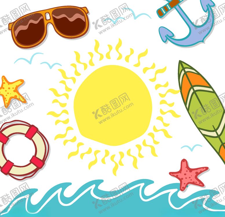 编号：50603205150143504314【酷图网】源文件下载-夏日元素