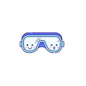 生活用品可爱护目镜PNG