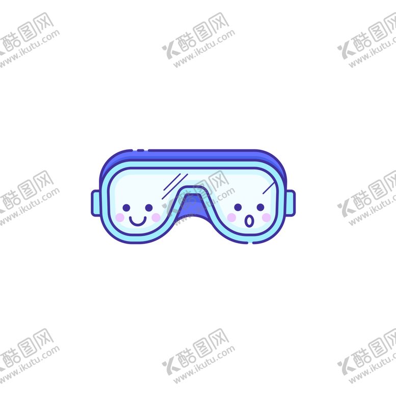编号：33080910231225254583【酷图网】源文件下载-生活用品可爱护目镜PNG