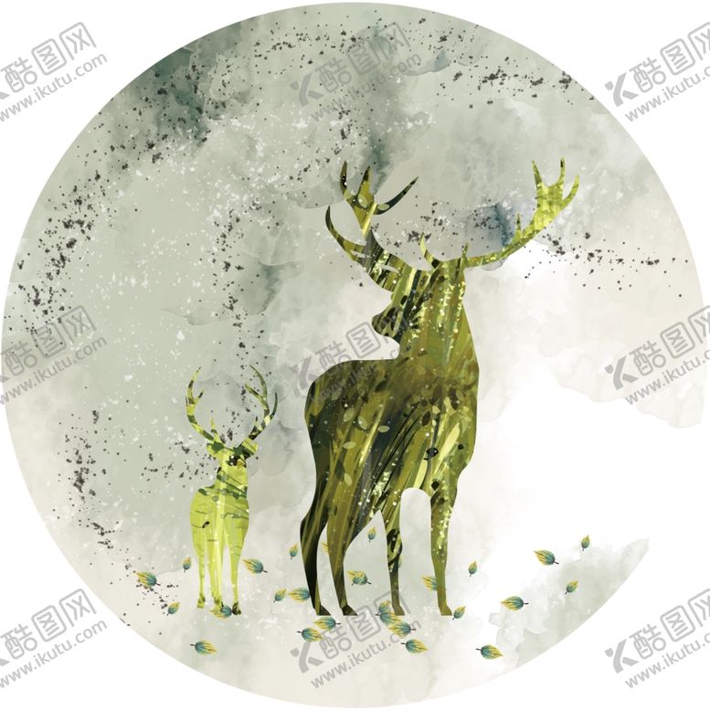 编号：66256910031156544056【酷图网】源文件下载-创意国潮装饰画图片