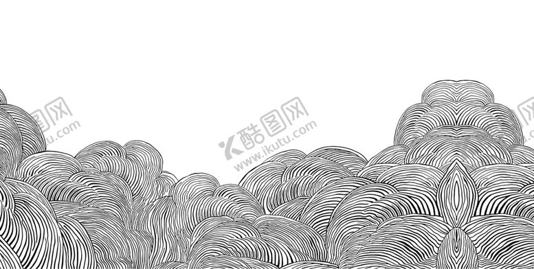 编号：17515004162122512992【酷图网】源文件下载-手绘抽象线条云
