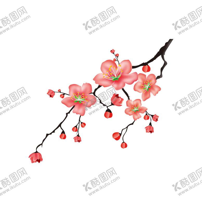 编号：80500505060826166001【酷图网】源文件下载-梅花免扣元素