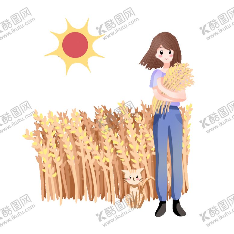 编号：68753410072331518236【酷图网】源文件下载-芒种插画           