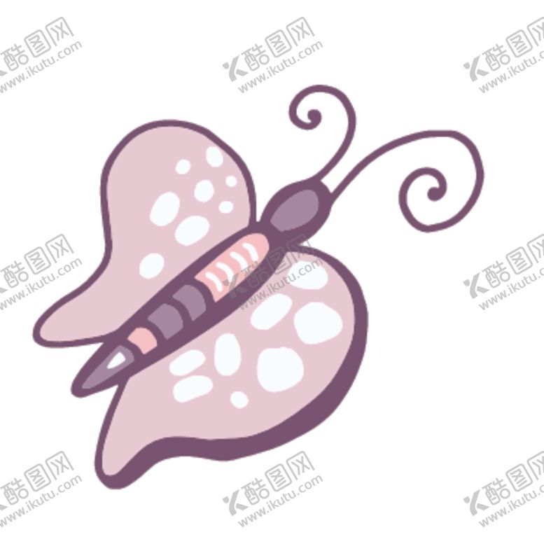 编号：53067109281257069195【酷图网】源文件下载-简笔蝴蝶