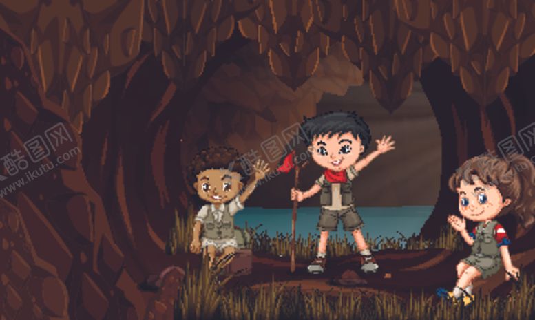 编号：92011210130318135810【酷图网】源文件下载-卡通野营儿童