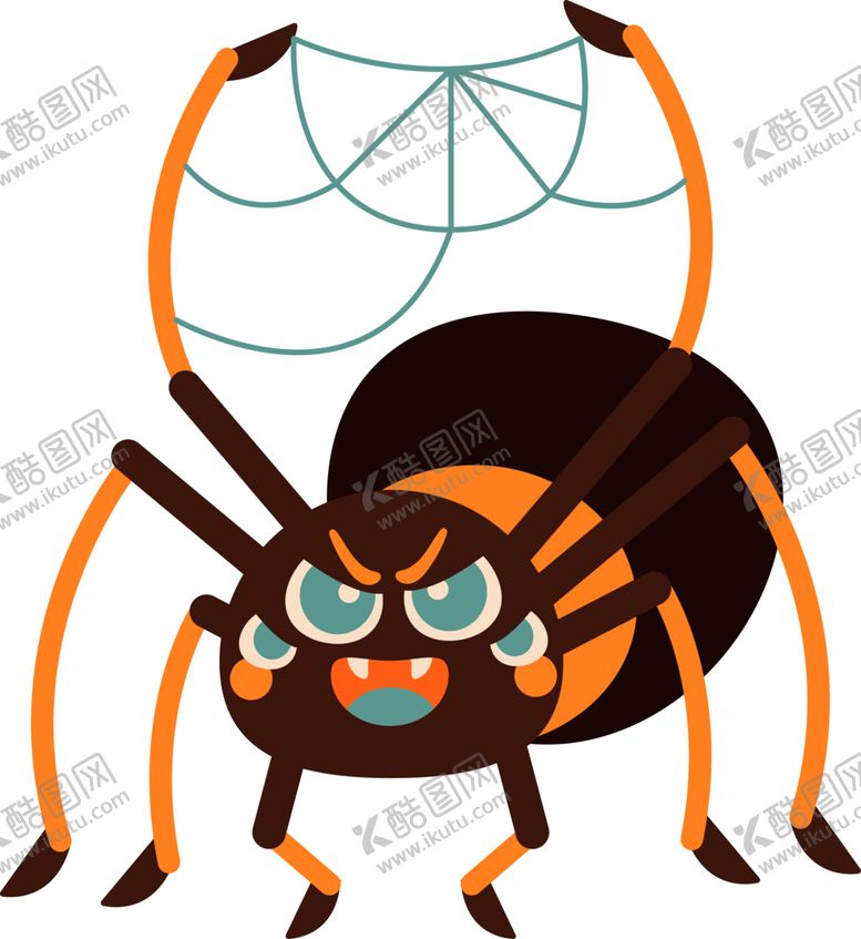 编号：48987802092134417110【酷图网】源文件下载-卡通可爱蜘蛛