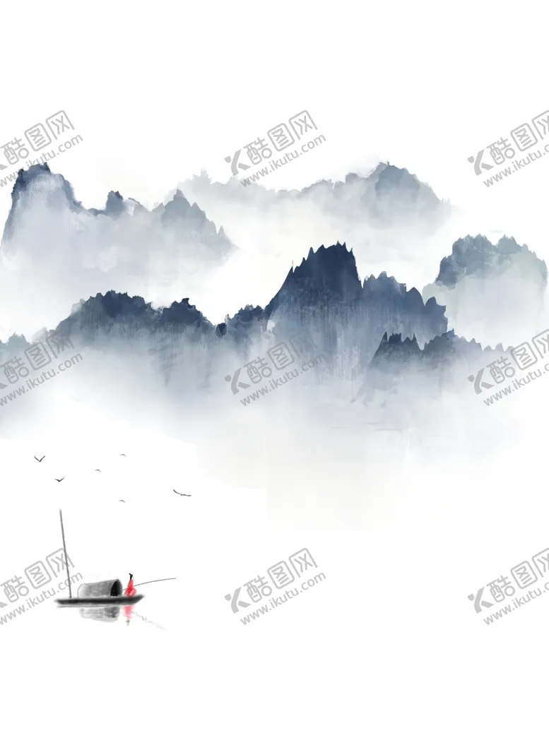 编号：17970607012054028651【酷图网】源文件下载-水墨山水二联