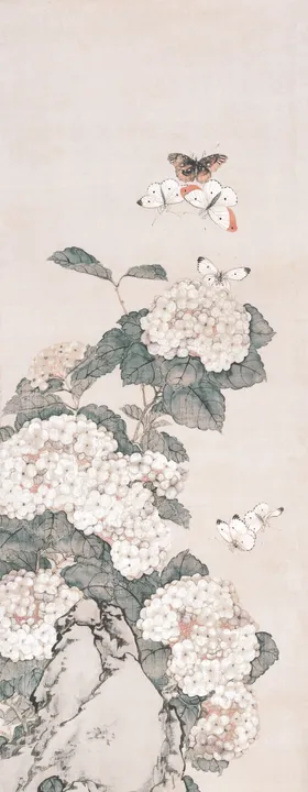 国画花鸟山石传统国画