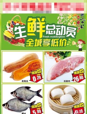 生鲜总动员 全城享低价 DM单