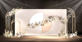泰系风简约婚礼效果图