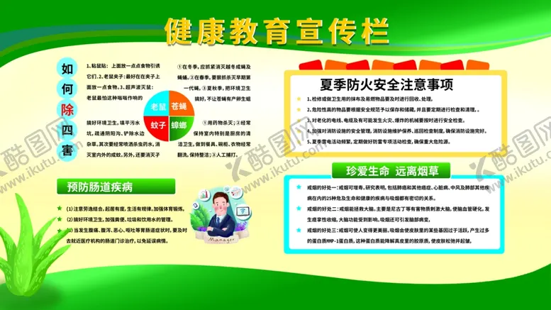 编号：66407302100559001553【酷图网】源文件下载-健康教育宣传栏
