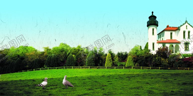 编号：86095809101022583833【酷图网】源文件下载-别墅园林