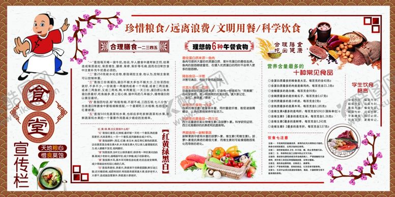 编号：67736510260512322098【酷图网】源文件下载-食堂文化节约公益宣传海报