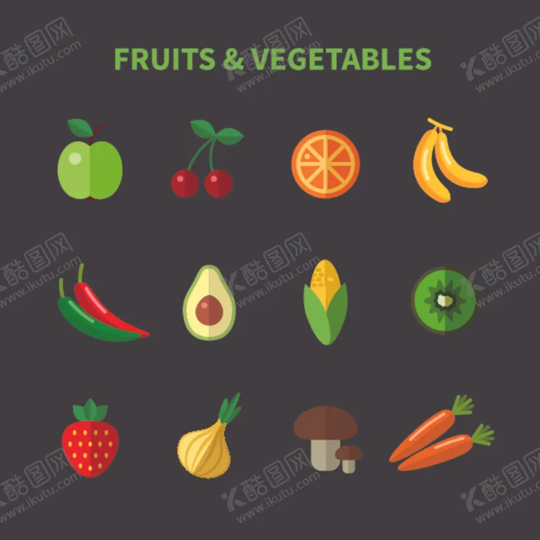 编号：85617605051352341138【酷图网】源文件下载-水果蔬菜