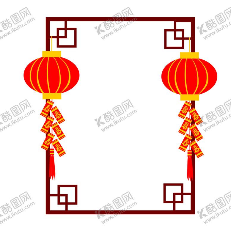 编号：17385904262013512844【酷图网】源文件下载-新年边框