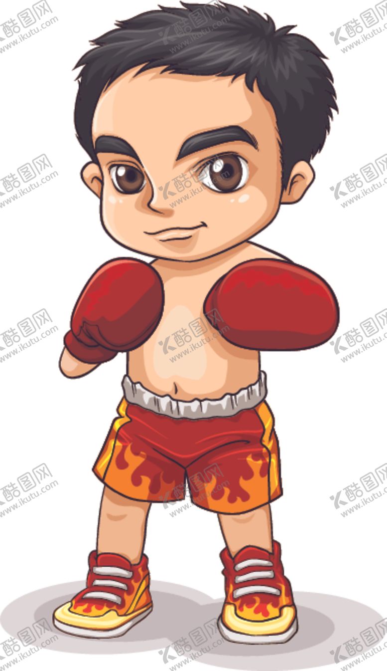 编号：23900709232028584470【酷图网】源文件下载-卡通拳击手