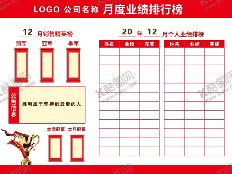 编号：21505704262217537395【酷图网】源文件下载-业绩排行榜