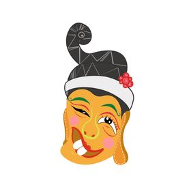 中国风少数民族装饰画合层