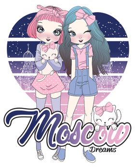 时尚手绘女孩