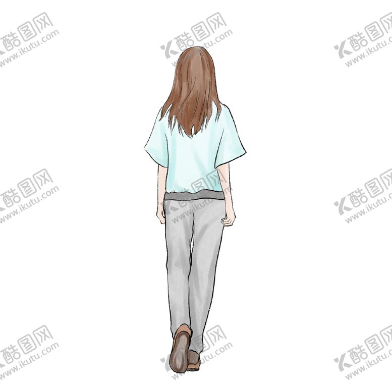 编号：21004204301701281073【酷图网】源文件下载-水彩手绘女孩