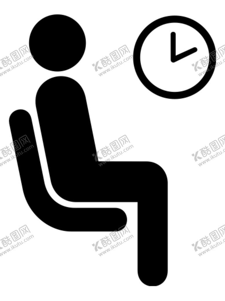 编号：94091804170602466121【酷图网】源文件下载-人物等待标志