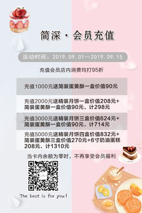 蛋糕店充值