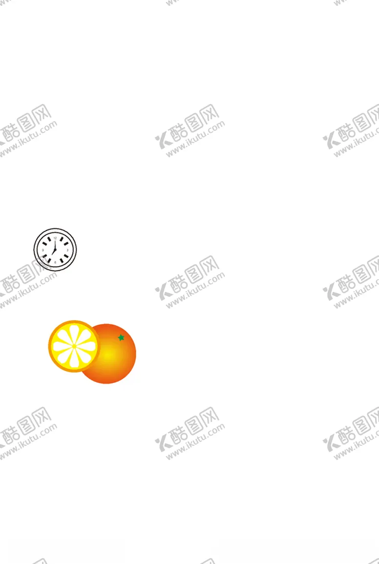 编号：11608506260239572663【酷图网】源文件下载-橘子和闹钟