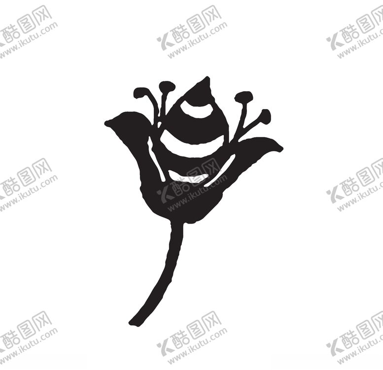 编号：22155010092318409055【酷图网】源文件下载-黑白涂鸦植物