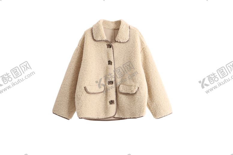 编号：66216909252308247497【酷图网】源文件下载-米色毛呢外套