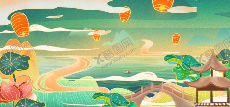 编号：74756912100653068318【酷图网】源文件下载-国潮海报设计图片