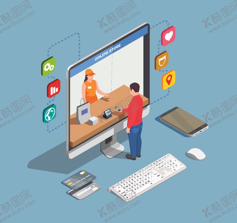 编号：90800001201800068681【酷图网】源文件下载-矢量卡通工作生活人物情景