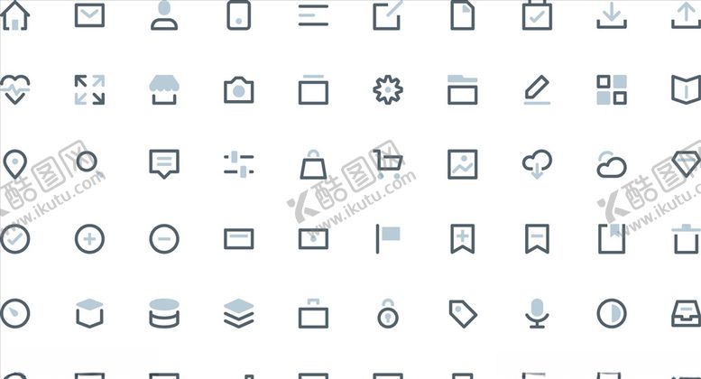 编号：89251209251638187662【酷图网】源文件下载-线性办公图标