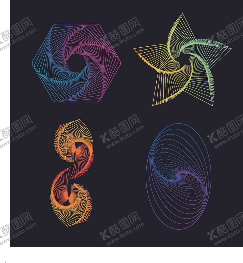 编号：51741405120254332495【酷图网】源文件下载-炫酷旋涡渐变图形