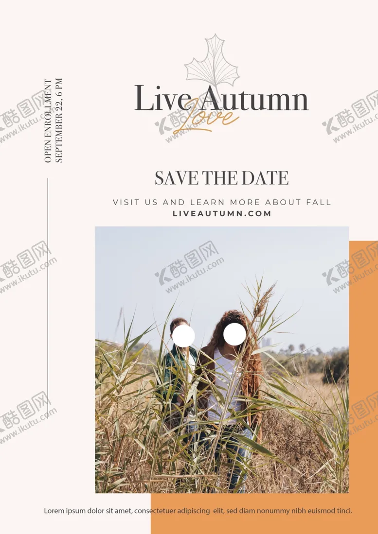 编号：54872109241605424622【酷图网】源文件下载-秋季海报