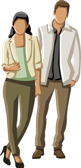 卡通人物素材免扣工作形象