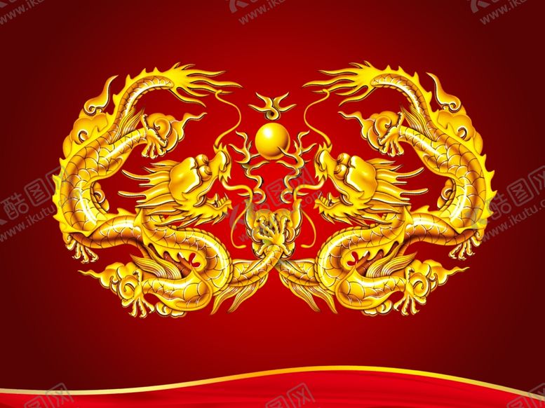 编号：79535510172317033746【酷图网】源文件下载-双龙戏珠素材