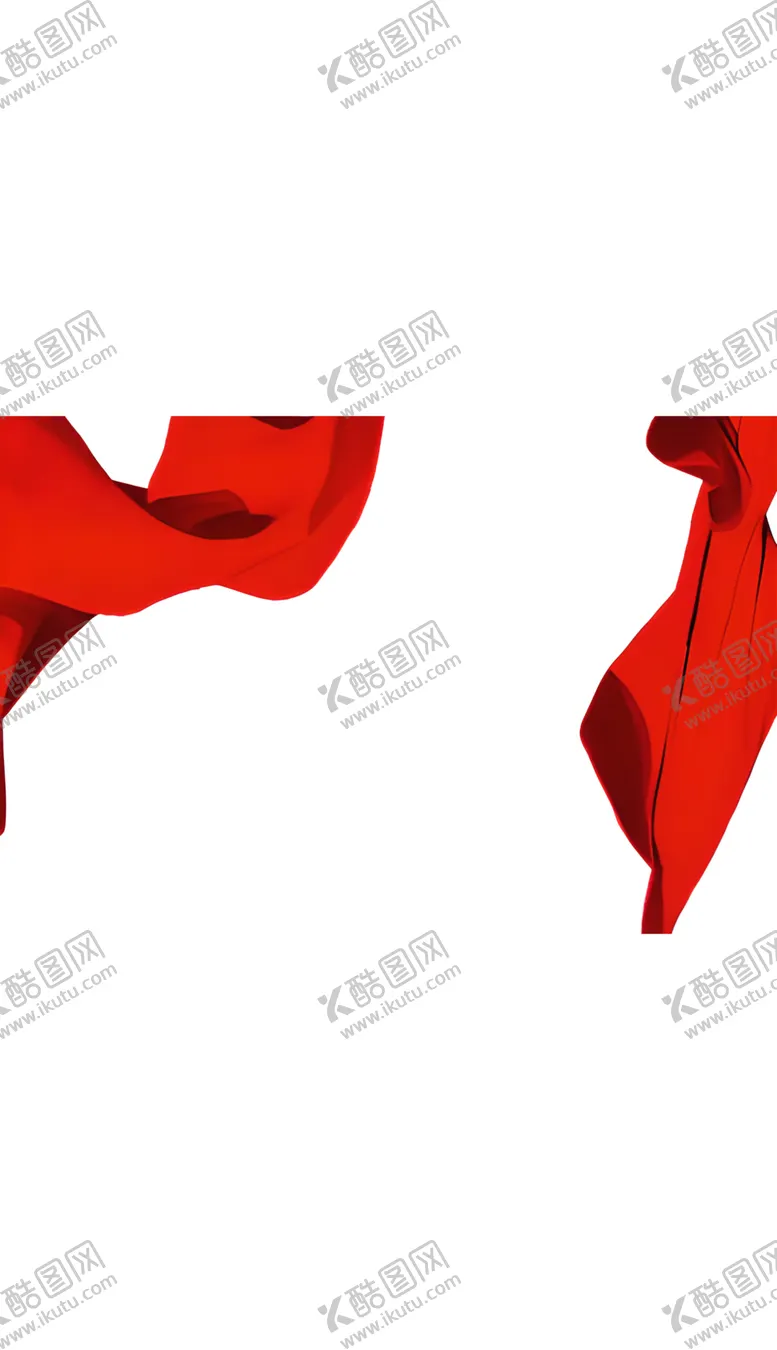编号：60014702161847041016【酷图网】源文件下载-红色布料红布绸缎彩旗飘扬飞扬