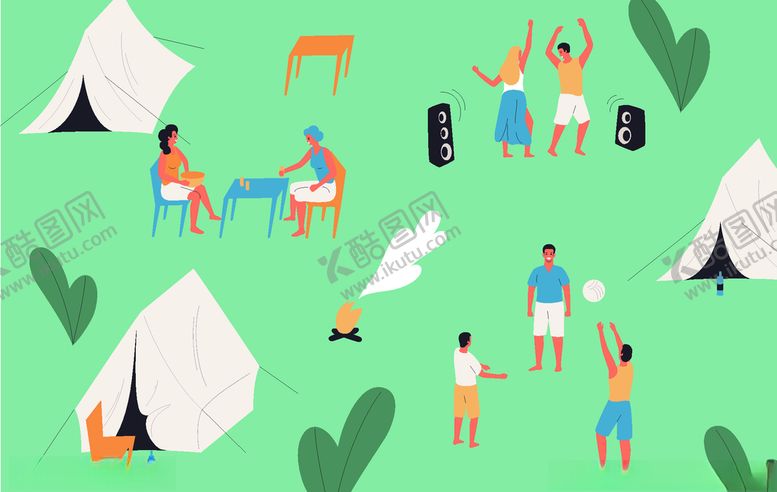 编号：91259809240442566892【酷图网】源文件下载-露营