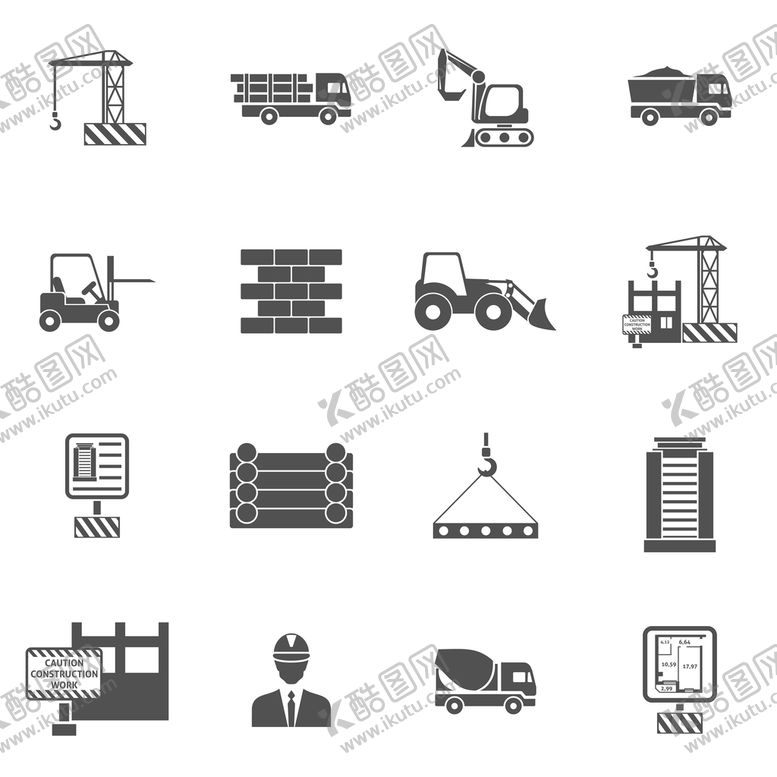 编号：01728409270333506175【酷图网】源文件下载-建筑施工图标